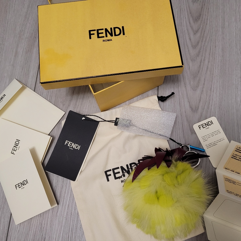 Fendi Fur Pineapple Keychain